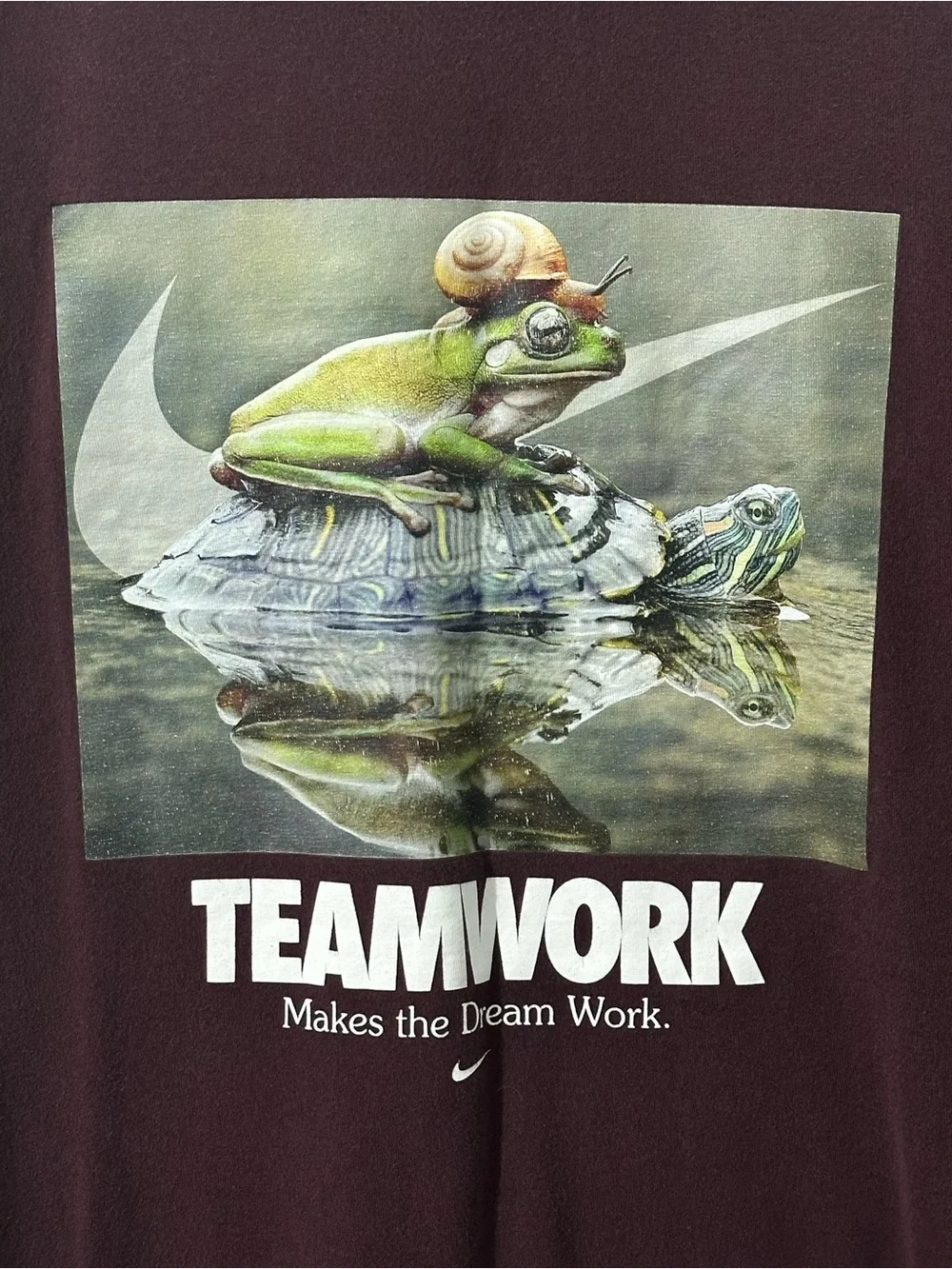 The Nike Tee Mens 3XL “Teamwork” Graphic Print Short Sleeve T-Shirt Loose Fit